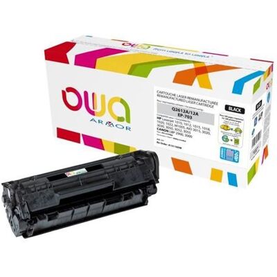 Armor OWA - Zwart - compatibel - tonercartridge (alternatief voor: HP Q2612A) - voor Canon i-SENSYS LBP2900, LBP3000; Laser Shot LBP-2900, 3000; HP LaserJet 10XX, 30XX, M1005 Armor OWA - Zwart - compatibel - tonercartridge (alternatief voor: HP Q2612A) - voor Canon i-SENSYS LBP2900, LBP3000; Laser Shot LBP-2900, 3000; HP LaserJet 10XX, 30XX, M1005
