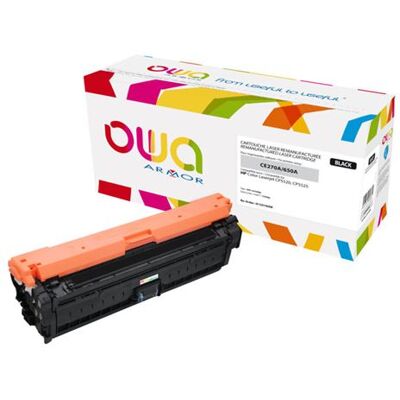 Armor OWA - Zwart - compatibel - gereviseerd - tonercartridge (alternatief voor: HP CE270A) - voor HP Color LaserJet Enterprise CP5520, CP5525, M750 Armor OWA - Zwart - compatibel - gereviseerd - tonercartridge (alternatief voor: HP CE270A) - voor HP Color LaserJet Enterprise CP5520, CP5525, M750