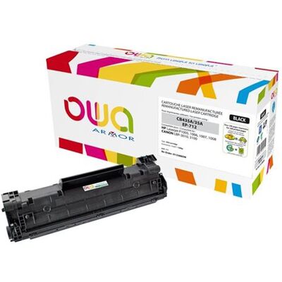 Armor OWA - Zwart - compatibel - tonercartridge (alternatief voor: HP CB435A) - voor HP LaserJet P1005, P1006, P1007, P1008, P1009 Armor OWA - Zwart - compatibel - tonercartridge (alternatief voor: HP CB435A) - voor HP LaserJet P1005, P1006, P1007, P1008, P1009