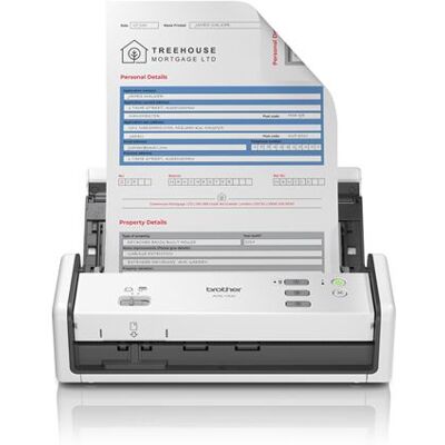 Brother Compacte draagbare documentscanner ADS-1300 Wit en Zwart Brother Compacte draagbare documentscanner ADS-1300 Wit en Zwart