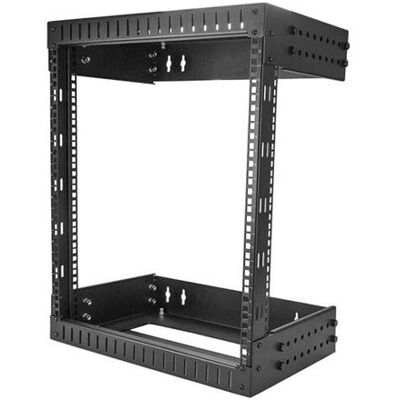 StarTech.com 12U 19" Wall Mount Network Rack, Adjustable Depth 12-20" 2 Post Open Frame Server Room Rack for AV/Data/ IT Communication/Computer Equipment/Switch with Cage Nuts & Screws - 12U Adjustable Rack (RK12WALLOA) - Rack - monteerbaar aan muur - zwa StarTech.com 12U 19" Wall Mount Network Rack, Adjustable Depth 12-20" 2 Post Open Frame Server Room Rack for AV/Data/ IT Communication/Computer Equipment/Switch with Cage Nuts & Screws - 12U Adjustable Rack (RK12WALLOA) - Rack - monteerbaar aan muur - zwa