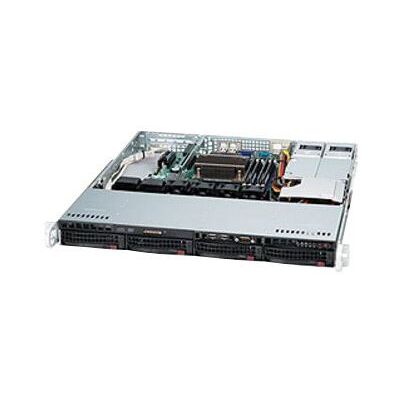 Supermicro SC813M FTQC-R407CB - Rack-uitvoering 1U - ATX - SATA/SAS - hot-swap (verwisselbaar zonder uitschakelen) 400 watt - zwart Supermicro SC813M FTQC-R407CB - Rack-uitvoering 1U - ATX - SATA/SAS - hot-swap (verwisselbaar zonder uitschakelen) 400 watt - zwart