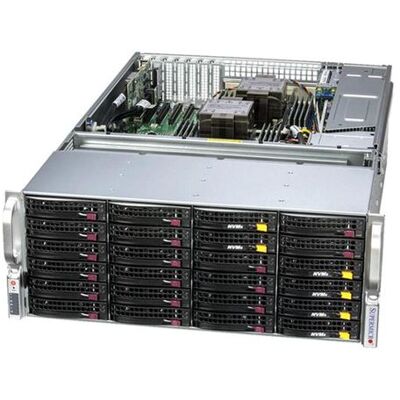 Supermicro Storage SuperServer 641E-E1CR36L - Server - rack-uitvoering 4U - 2-weg - zonder CPU - RAM 0 GB - SATA/SAS - hot-swap (verwisselbaar zonder uitschakelen) 2.5" , 3.5" station(s) - geen HDD - Gigabit Ethernet, 10 Gigabit Ethernet, 2.5 Gigabit Ethe Supermicro Storage SuperServer 641E-E1CR36L - Server - rack-uitvoering 4U - 2-weg - zonder CPU - RAM 0 GB - SATA/SAS - hot-swap (verwisselbaar zonder uitschakelen) 2.5" , 3.5" station(s) - geen HDD - Gigabit Ethernet, 10 Gigabit Ethernet, 2.5 Gigabit Ethe