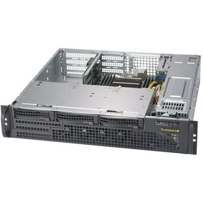 Supermicro SC825M BTQC-R802WB - Rack-uitvoering 2U - verbeterde uitgebreide ATX - SATA/SAS - hot-swap (verwisselbaar zonder uitschakelen) 800 watt - zwart Supermicro SC825M BTQC-R802WB - Rack-uitvoering 2U - verbeterde uitgebreide ATX - SATA/SAS - hot-swap (verwisselbaar zonder uitschakelen) 800 watt - zwart