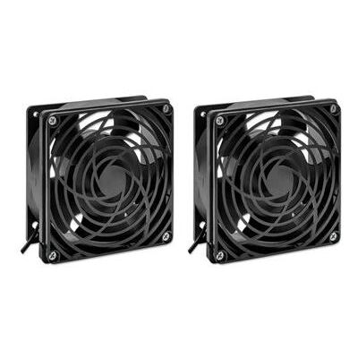 Intellinet - Rack roof fan - for network cabinet (wall distributor) - wall rack cabinet mountable - zwart - 19" (pak van 2) Intellinet - Rack roof fan - for network cabinet (wall distributor) - wall rack cabinet mountable - zwart - 19" (pak van 2)
