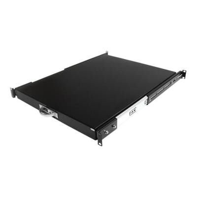 StarTech.com 1U 56cm Diepe Uitschuifbare Plank Serverrack Serverkast Zwart - toetsenbordplank (uitschuifbaar) voor rack StarTech.com 1U 56cm Diepe Uitschuifbare Plank Serverrack Serverkast Zwart - toetsenbordplank (uitschuifbaar) voor rack