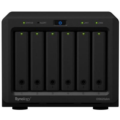 Synology Ds620 Slim 6-bay 2gb Nas-server Zwart Synology Ds620 Slim 6-bay 2gb Nas-server Zwart