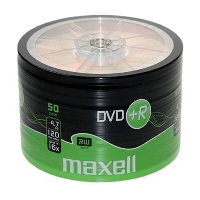 Maxell - DVD+R x 50 - 4.7 GB - opslagmedia Maxell - DVD+R x 50 - 4.7 GB - opslagmedia