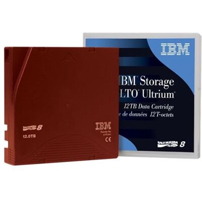 Lenovo - LTO Ultrium 8 - 12 TB / 30 TB - voorzien van streepjescode - bordeauxrood Lenovo - LTO Ultrium 8 - 12 TB / 30 TB - voorzien van streepjescode - bordeauxrood