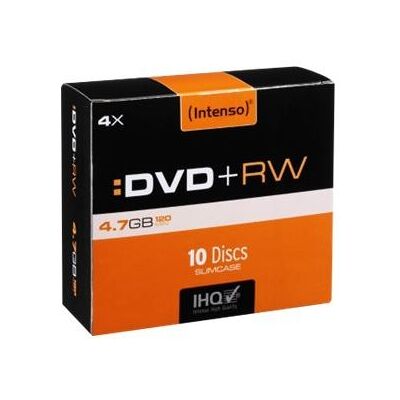 Intenso - 10 x DVD+RW - 4.7 GB (120 min.) 4x - slim jewel case Intenso - 10 x DVD+RW - 4.7 GB (120 min.) 4x - slim jewel case