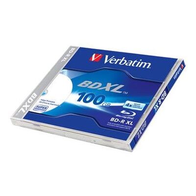Verbatim - BD-R XL - 100 GB 4x - inkjet-bedrukbaar oppervlak - jewel case Verbatim - BD-R XL - 100 GB 4x - inkjet-bedrukbaar oppervlak - jewel case