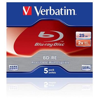 Verbatim - 5 x BD-RE - 25 GB 2x - jewel case Verbatim - 5 x BD-RE - 25 GB 2x - jewel case