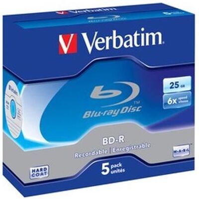 Verbatim - 5 x BD-R - 25 GB 6x - jewel case Verbatim - 5 x BD-R - 25 GB 6x - jewel case