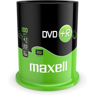 Maxell - DVD+R x 100 - 4.7 GB - opslagmedia Maxell - DVD+R x 100 - 4.7 GB - opslagmedia