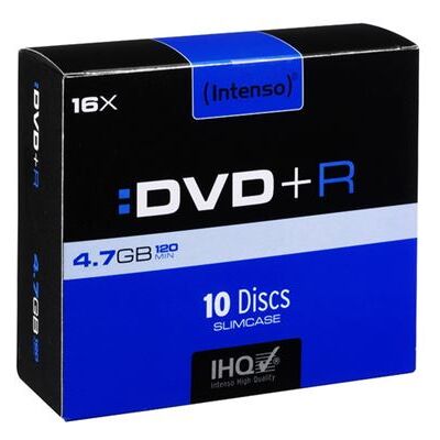 Intenso - 10 x DVD+R - 4.7 GB 16x - slim jewel case Intenso - 10 x DVD+R - 4.7 GB 16x - slim jewel case