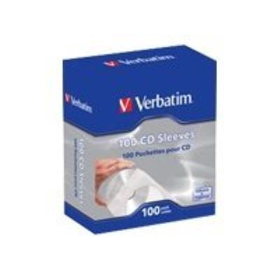 Verbatim - CD/DVD-hoes -capaciteit: 1 CD/DVD (pak van 100) Verbatim - CD/DVD-hoes -capaciteit: 1 CD/DVD (pak van 100)