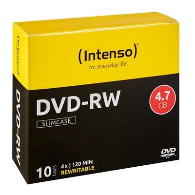 Intenso Doos met 10 DVD-RW's van 4,7 GB Intenso Doos met 10 DVD-RW's van 4,7 GB