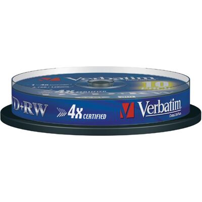 Verbatim DVD+RW - 4,7 GB x10 Verbatim DVD+RW - 4,7 GB x10
