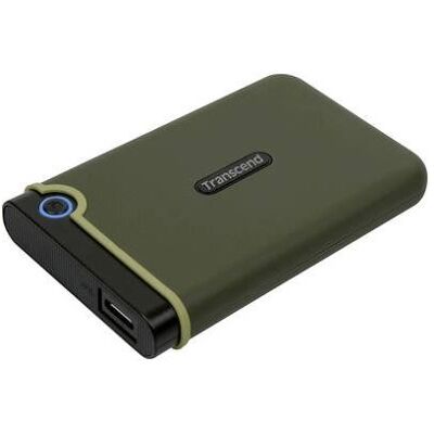 Transcend StoreJet 25M3 Slim - Vaste schijf - 1 TB - extern (draagbaar) - 2.5" - USB 3.0 - militair groen Transcend StoreJet 25M3 Slim - Vaste schijf - 1 TB - extern (draagbaar) - 2.5" - USB 3.0 - militair groen