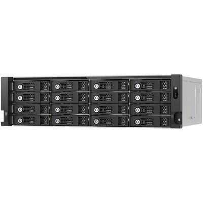 QNAP TL-R1600PES-RP - Hard drive array - 16 bays (SATA-600) - SAS 12Gb/s (extern) - rack-uitvoering - 3U QNAP TL-R1600PES-RP - Hard drive array - 16 bays (SATA-600) - SAS 12Gb/s (extern) - rack-uitvoering - 3U
