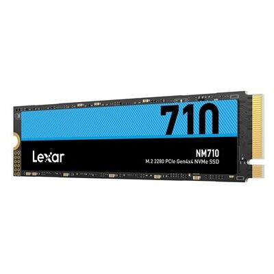Lexar NM710 - SSD - 2 TB - intern - M.2 2280 - PCIe 4.0 x4 (NVMe) Lexar NM710 - SSD - 2 TB - intern - M.2 2280 - PCIe 4.0 x4 (NVMe)