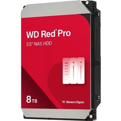 WD Red Pro WD8005FFBX - Vaste schijf - 8 TB - intern - 3.5" - SATA 6Gb/s - 7200 tpm -buffer: 256 MB WD Red Pro WD8005FFBX - Vaste schijf - 8 TB - intern - 3.5" - SATA 6Gb/s - 7200 tpm -buffer: 256 MB
