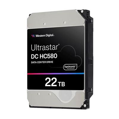 WD Ultrastar DC HC580 WUH722422AL5204 - Vaste schijf - datacentrum - 22 TB - intern - 3.5" - SAS 12Gb/s - 7200 tpm -buffer: 512 MB WD Ultrastar DC HC580 WUH722422AL5204 - Vaste schijf - datacentrum - 22 TB - intern - 3.5" - SAS 12Gb/s - 7200 tpm -buffer: 512 MB