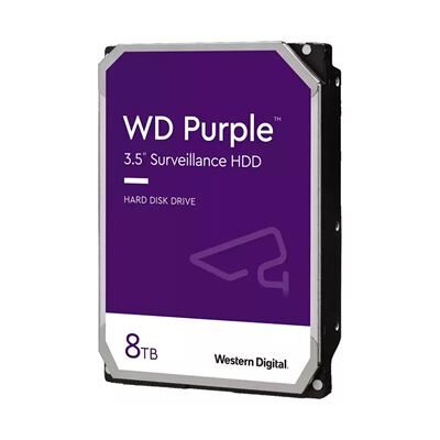 WD Purple WD85PURZ - Vaste schijf - 8 TB - intern - 3.5" - SATA 6Gb/s - 5640 tpm -buffer: 256 MB WD Purple WD85PURZ - Vaste schijf - 8 TB - intern - 3.5" - SATA 6Gb/s - 5640 tpm -buffer: 256 MB
