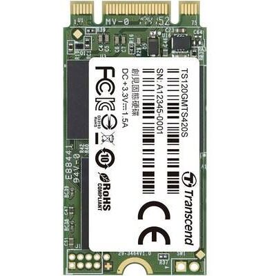 Transcend MTS420 - SSD - 120 GB - intern - M.2 2242 - SATA 6Gb/s Transcend MTS420 - SSD - 120 GB - intern - M.2 2242 - SATA 6Gb/s