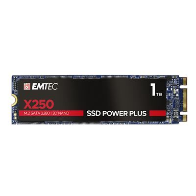 Emtec Basf EMTEC SSD Power Plus X250 - SSD - 1 TB - intern - M.2 2280 - SATA 6Gb/s Emtec Basf EMTEC SSD Power Plus X250 - SSD - 1 TB - intern - M.2 2280 - SATA 6Gb/s