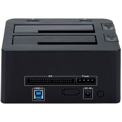 StarTech.com Dual-Bay USB 3.0 to SATA and IDE Hard Drive Docking Station, USB Hard Drive Dock, External 2.53.5 SATA III and IDE (40 pin) SSDHDD Docking Station, Hot-Swap Hard Drive Bays - Top-Loading - Controller voor opslag - 2.5" , 3.5" - ATA / SATA 6Gb StarTech.com Dual-Bay USB 3.0 to SATA and IDE Hard Drive Docking Station, USB Hard Drive Dock, External 2.53.5 SATA III and IDE (40 pin) SSDHDD Docking Station, Hot-Swap Hard Drive Bays - Top-Loading - Controller voor opslag - 2.5" , 3.5" - ATA / SATA 6Gb