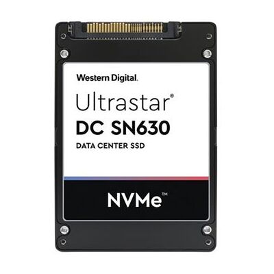 WD Ultrastar DC SN630 WUS3BA138C7P3E3 - SSD - 3840 GB - intern - 2.5" - U.2 PCIe 3.0 x4 (NVMe) - 256-bits AES WD Ultrastar DC SN630 WUS3BA138C7P3E3 - SSD - 3840 GB - intern - 2.5" - U.2 PCIe 3.0 x4 (NVMe) - 256-bits AES