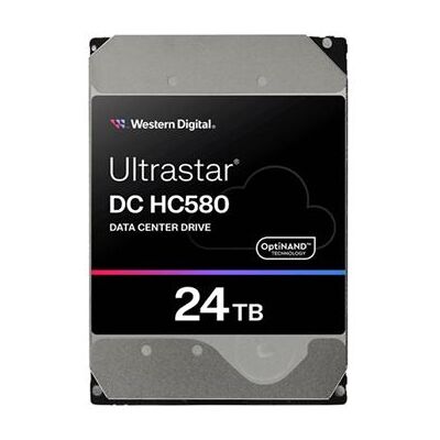 WD Ultrastar DC HC580 WUH722424ALE6L4 - Vaste schijf - 24 TB - intern - 3.5" - SATA 6Gb/s - 7200 tpm -buffer: 512 MB WD Ultrastar DC HC580 WUH722424ALE6L4 - Vaste schijf - 24 TB - intern - 3.5" - SATA 6Gb/s - 7200 tpm -buffer: 512 MB