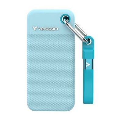 Verbatim Pocket - Color Edition - SSD - 1 TB - sleutelhanger met kabelaansluiting - extern (draagbaar) - M.2 - USB 3.2 Gen 2 (USB-C aansluiting) - poolblauw Verbatim Pocket - Color Edition - SSD - 1 TB - sleutelhanger met kabelaansluiting - extern (draagbaar) - M.2 - USB 3.2 Gen 2 (USB-C aansluiting) - poolblauw