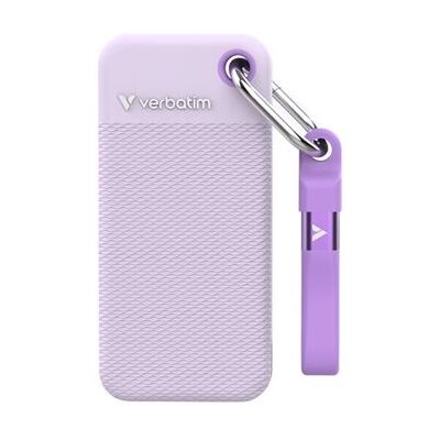 Verbatim Pocket - Color Edition - SSD - 1 TB - sleutelhanger met kabelaansluiting - extern (draagbaar) - M.2 - USB 3.2 Gen 2 (USB-C aansluiting) - paars Verbatim Pocket - Color Edition - SSD - 1 TB - sleutelhanger met kabelaansluiting - extern (draagbaar) - M.2 - USB 3.2 Gen 2 (USB-C aansluiting) - paars