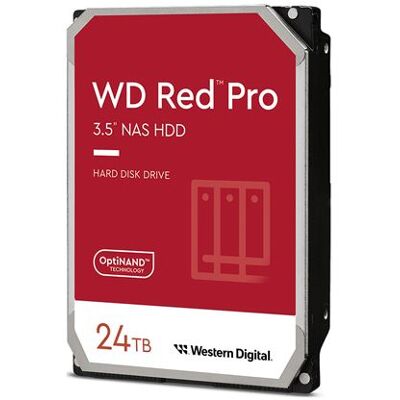 WD Red Pro WD240KFGX - Vaste schijf - Enterprise - 24 TB - intern - 3.5" - SATA 6Gb/s - 7200 tpm -buffer: 512 MB WD Red Pro WD240KFGX - Vaste schijf - Enterprise - 24 TB - intern - 3.5" - SATA 6Gb/s - 7200 tpm -buffer: 512 MB