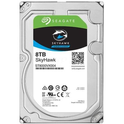 Seagate SkyHawk Surveillance HDD ST8000VX004 - Vaste schijf - 8 TB - intern - 3.5" - SATA 6Gb/s - 7200 tpm -buffer: 256 MB Seagate SkyHawk Surveillance HDD ST8000VX004 - Vaste schijf - 8 TB - intern - 3.5" - SATA 6Gb/s - 7200 tpm -buffer: 256 MB