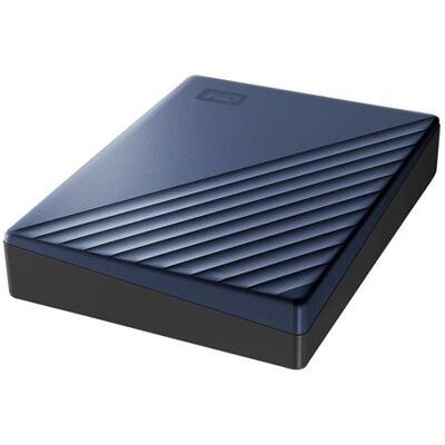 Western Digital WD My Passport Ultra WDBFTM0050BBL - Vaste schijf - gecodeerd - 5 TB - extern (draagbaar) - USB 3.1 (USB-C aansluiting) - 256-bits AES - blauw Western Digital WD My Passport Ultra WDBFTM0050BBL - Vaste schijf - gecodeerd - 5 TB - extern (draagbaar) - USB 3.1 (USB-C aansluiting) - 256-bits AES - blauw