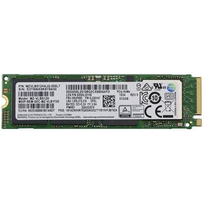 Samsung - SSD - gecodeerd - 512 GB - intern - M.2 2280 - PCIe 3.0 x4 (NVMe) - TCG Opal Encryption - FRU Samsung - SSD - gecodeerd - 512 GB - intern - M.2 2280 - PCIe 3.0 x4 (NVMe) - TCG Opal Encryption - FRU
