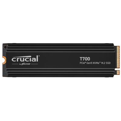 Crucial T700 - SSD - gecodeerd - 2 TB - intern - M.2 - PCI Express 5.0 (NVMe) - TCG Opal Encryption 2.01 Crucial T700 - SSD - gecodeerd - 2 TB - intern - M.2 - PCI Express 5.0 (NVMe) - TCG Opal Encryption 2.01