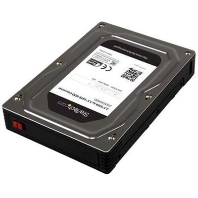 StarTech.com 2,5 naar 3,5 inch aluminium SATA-harde-schijfadapterbehuizing met SSD / HDD-hoogte van max. 12,5 mm - Storage enclosure - 2.5" - SATA 6Gb/s - SATA 6Gb/s - voor P/N: S352BU33HR StarTech.com 2,5 naar 3,5 inch aluminium SATA-harde-schijfadapterbehuizing met SSD / HDD-hoogte van max. 12,5 mm - Storage enclosure - 2.5" - SATA 6Gb/s - SATA 6Gb/s - voor P/N: S352BU33HR