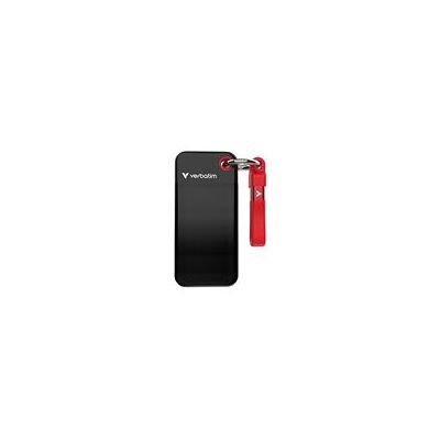 Verbatim Pocket - SSD - 1 TB - sleutelhanger met kabelaansluiting - extern (draagbaar) - M.2 - USB 3.2 Gen 2 (USB-C aansluiting) - zwart / rood Verbatim Pocket - SSD - 1 TB - sleutelhanger met kabelaansluiting - extern (draagbaar) - M.2 - USB 3.2 Gen 2 (USB-C aansluiting) - zwart / rood