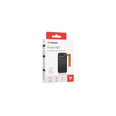 Verbatim Pocket - SSD - 2 TB - sleutelhanger met kabelaansluiting - extern (draagbaar) - M.2 - USB 3.2 Gen 2 (USB-C aansluiting) - zwart/oranje Verbatim Pocket - SSD - 2 TB - sleutelhanger met kabelaansluiting - extern (draagbaar) - M.2 - USB 3.2 Gen 2 (USB-C aansluiting) - zwart/oranje