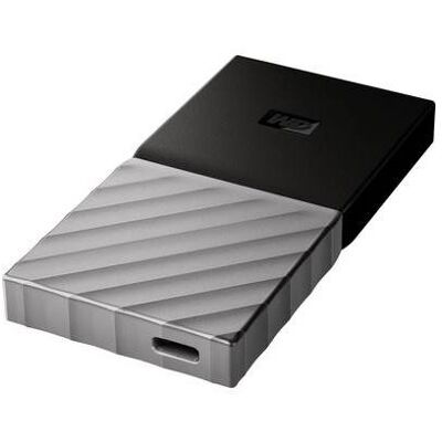 Western Digital WD My Passport SSD WDBKVX0020PSL - SSD - gecodeerd - 2 TB - extern (draagbaar) - USB 3.1 Gen 2 (USB-C aansluiting) - 256-bits AES - zwarte bovenkant met staalgrijze (medium metaalgrijs) onderkant Western Digital WD My Passport SSD WDBKVX0020PSL - SSD - gecodeerd - 2 TB - extern (draagbaar) - USB 3.1 Gen 2 (USB-C aansluiting) - 256-bits AES - zwarte bovenkant met staalgrijze (medium metaalgrijs) onderkant