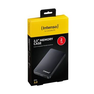 Générique Intenso Memory Case - Vaste schijf - 2 TB - extern (draagbaar) - 2.5" - USB 3.0 - 5400 tpm -buffer: 8 MB - zwart Générique Intenso Memory Case - Vaste schijf - 2 TB - extern (draagbaar) - 2.5" - USB 3.0 - 5400 tpm -buffer: 8 MB - zwart