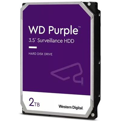 WD Purple WD22PURZ - Vaste schijf - 2 TB - intern - 3.5" - SATA 6Gb/s -buffer: 256 MB WD Purple WD22PURZ - Vaste schijf - 2 TB - intern - 3.5" - SATA 6Gb/s -buffer: 256 MB