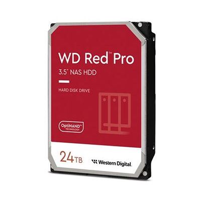 WD Red Pro WD241KFGX - Vaste schijf - Enterprise - 24 TB - intern - 3.5" - SATA 6Gb/s - 7200 tpm -buffer: 512 MB WD Red Pro WD241KFGX - Vaste schijf - Enterprise - 24 TB - intern - 3.5" - SATA 6Gb/s - 7200 tpm -buffer: 512 MB