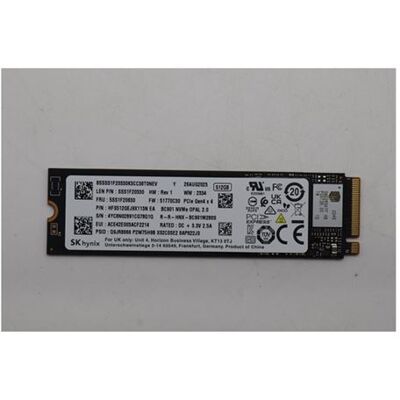 SK Hynix - SSD - gecodeerd - 512 GB - intern - M.2 2280 - PCIe 4.0 x4 (NVMe) - TCG Opal Encryption 2.0 - FRU SK Hynix - SSD - gecodeerd - 512 GB - intern - M.2 2280 - PCIe 4.0 x4 (NVMe) - TCG Opal Encryption 2.0 - FRU