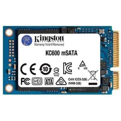 Kingston KC600 - SSD - gecodeerd - 1024 GB - intern - mSATA - SATA 6Gb/s - 256-bits AES - TCG Opal Encryption, Self-Encrypting Drive (SED) Kingston KC600 - SSD - gecodeerd - 1024 GB - intern - mSATA - SATA 6Gb/s - 256-bits AES - TCG Opal Encryption, Self-Encrypting Drive (SED)