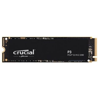 Micron technology Interne SSD Crucial P3 M.2 NVMe 500 GB Zwart Micron technology Interne SSD Crucial P3 M.2 NVMe 500 GB Zwart